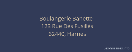 Boulangerie Banette