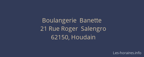 Boulangerie  Banette