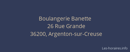 Boulangerie Banette
