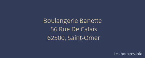 Boulangerie Banette