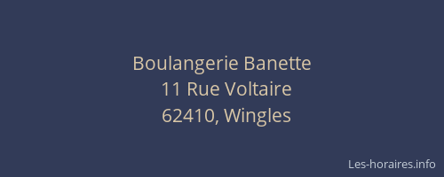 Boulangerie Banette