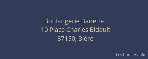 Boulangerie Banette