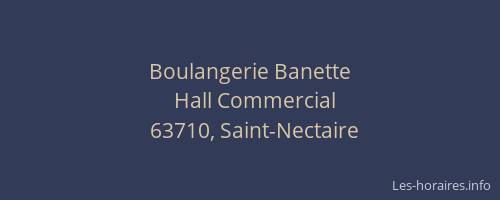 Boulangerie Banette