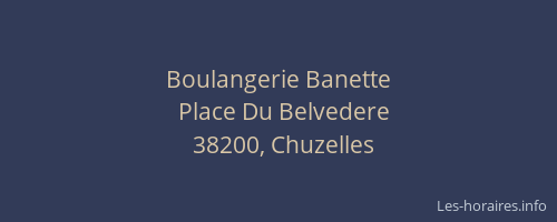 Boulangerie Banette