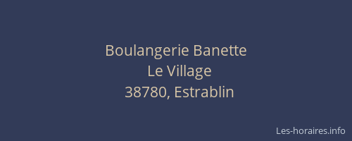 Boulangerie Banette