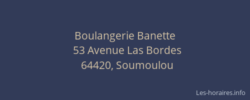 Boulangerie Banette