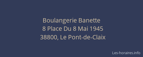 Boulangerie Banette