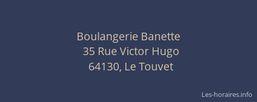 Boulangerie Banette