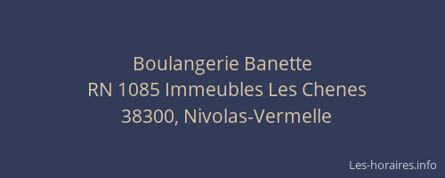 Boulangerie Banette