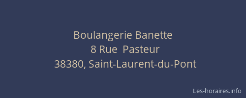 Boulangerie Banette