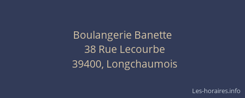 Boulangerie Banette