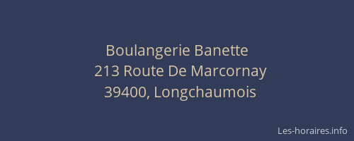 Boulangerie Banette