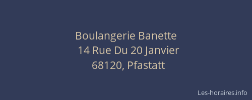 Boulangerie Banette