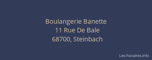 Boulangerie Banette