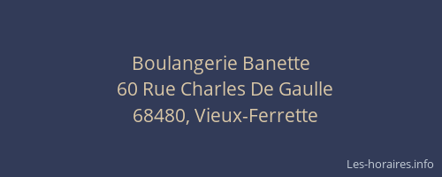 Boulangerie Banette