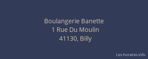 Boulangerie Banette
