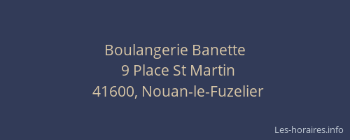 Boulangerie Banette