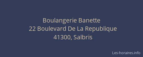 Boulangerie Banette
