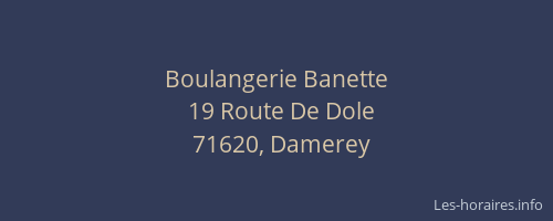 Boulangerie Banette
