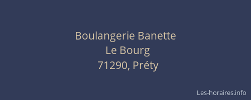 Boulangerie Banette