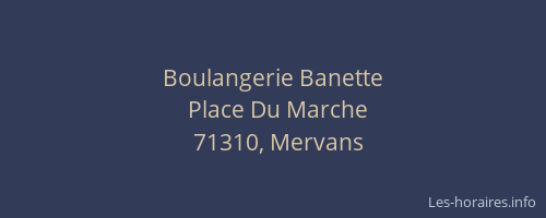 Boulangerie Banette