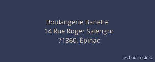 Boulangerie Banette