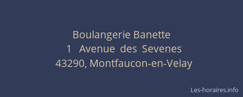 Boulangerie Banette