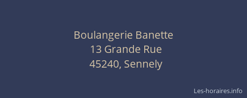 Boulangerie Banette