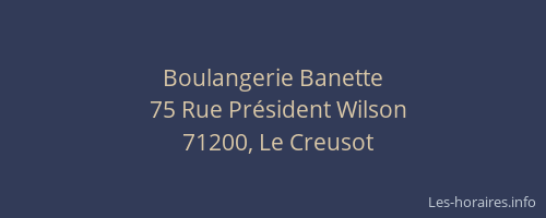 Boulangerie Banette