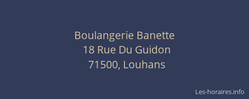 Boulangerie Banette