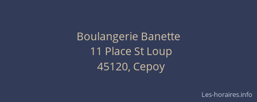 Boulangerie Banette