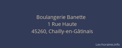 Boulangerie Banette