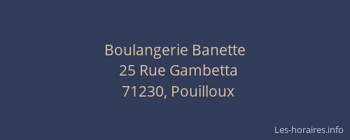 Boulangerie Banette