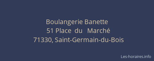 Boulangerie Banette