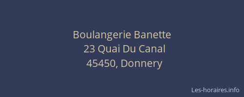 Boulangerie Banette