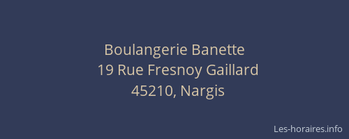 Boulangerie Banette