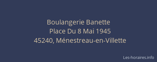 Boulangerie Banette