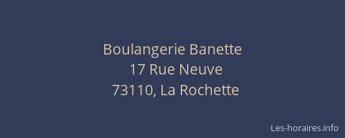 Boulangerie Banette