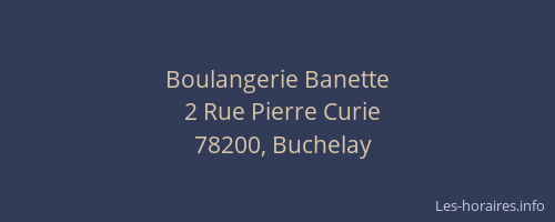 Boulangerie Banette