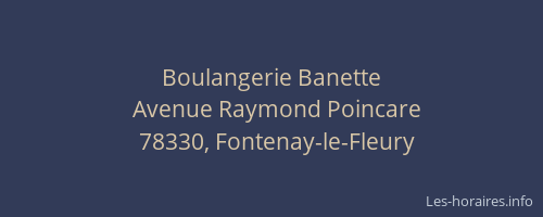 Boulangerie Banette