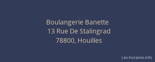 Boulangerie Banette