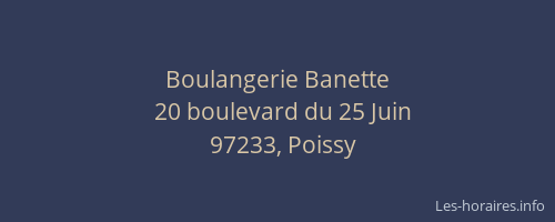 Boulangerie Banette