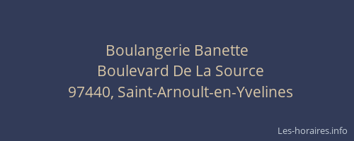 Boulangerie Banette
