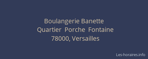 Boulangerie Banette
