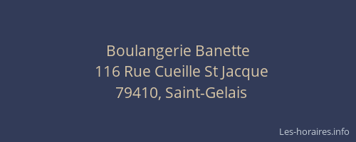 Boulangerie Banette