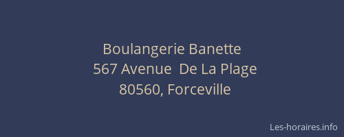 Boulangerie Banette