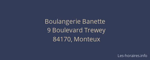 Boulangerie Banette