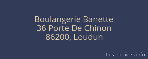 Boulangerie Banette