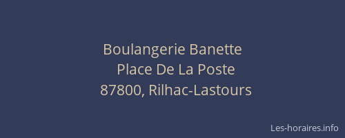 Boulangerie Banette