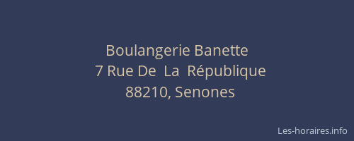 Boulangerie Banette
